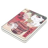 Xiuganpo Notizbuch Im Katzenstil, Langlebiges Tagebuch mit Handbemaltem Einband, mit 224 Seiten für...