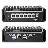 Mini PC, Celeron J6412 Firewall Appliance, 6 x 2.5GbE i226-V LAN Micro Router Computer, Fanless,...