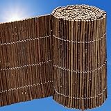 UrFence 300x20 Weide Beeteinfassung Holz - Flexible Rasenkante - Mini Gartenzaun zum Stecken -...