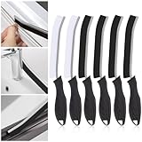 Eckreinigungsbürsten mit harten Borsten, 6 Stück, Fugenschrubber für Badezimmer, Küche, WC und...