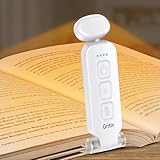 Gritin Leselampe Buch Klemme, USB Wiederaufladbare Klemmleuchte für Lesen ins Bett mit 7 LED,3...