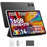 Blackview Tab16Pro Tablet 11 Zoll, Android 14 Tablet 16GB RAM 256GB ROM (2TB TF) 4G LTE 5G WiFi...