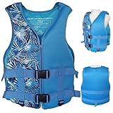 Verstellbare Neopren-Rettungsweste mit Reißverschluss und Gürtel for Kajakfahren, Bootfahren,...