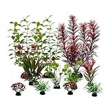 FENGQQKJ Aquarium Deko Aquarium Zubehör Aquariums Pflanzen Künstlich Wasserpflanzen Aquariums...