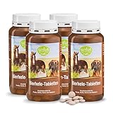 tierlieb Bierhefe-Tabletten | 4X 400 Stück | Einzelfuttermittel für Pferde, Hunde, Katzen &...