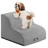 Feandrea Hundetreppe, 2 Stufen, Haustiertreppe, für kleine Hunde, Bett, Sofa, wasserdichte...