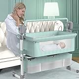 3-in-1 Elektrische Schaukel und Bouncer - Tragbarer Schaukelstuhl Wiege Bett mit Musik-Player, 5...