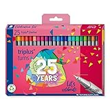 STAEDTLER Fineliner triplus celebration Set, ergonomischer Dreikantschaft, superfeine 0,3 mm Spitze,...