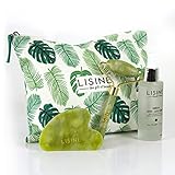 Gua Sha, Dermo Roller aus Jade, Green Anti-Aging-Elixier, 30 ml und Beutel, Skinperfection –...