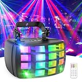 LED Bühnenbeleuchtung Partylicht, DMX512 2 in 1 RGB Disco Licht, Discolicht Party Lichter...