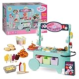 BABY born Snack Shop, Essensstand für Puppen mit Soundeffekten, 25 Verschiedene Fastfood-Snacks,...