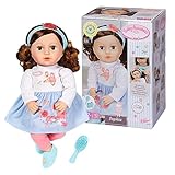 Baby Annabell Sophia brünett 43cm, weiche Puppe mit Langen braunen Haaren, inkl. Puppenkleidung,...