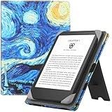HGWALP Universal Hülle für Alle 6 Zoll eReaders, Folio Ständer Hülle mit Handschlaufe Kompatibel...