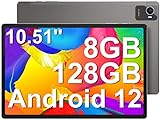 jumper Android 12 Gaming Tablet 10.51 Zoll, 128GB ROM 8GB DDR4 (TF 1TB), 4G LTE Dual SIM, T616...