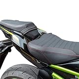 Motorrad Sitz Vorderer Fahrersitz Rücksitzkissen Beifahrersitz Leder Kompatibel mit Z900 Z 900...
