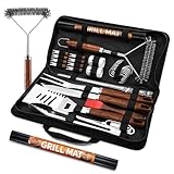 PURPLEBIRD 31-teiliges Edelstahl Grillzubehör Set – Premium BBQ Grillbesteck für Männer &...