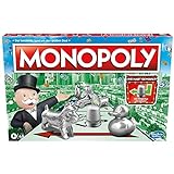 Monopoly Brettspiel, Familienspiel für Erwachsene und Kinder, 2 bis 6 Spieler, Strategiespiel für...