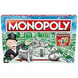 Monopoly Brettspiel, Familienspiel für Erwachsene und Kinder, 2 bis 6 Spieler, Strategiespiel für...