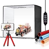 Fotostudio Lichtzelt für Produktfotografie 32x32x32cm, Fotobox zum Fotografieren Professionelles...