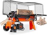 SuperHandy Holzspalter elektrisch, Brennholzspalter, Tragbar, 6T Ram System, 230V, 2200W Motor,...