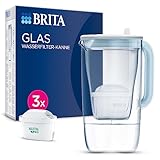 BRITA Glaswasserfilter, Premium-Kanne, hellblau (2,5 l), inkl. 3 x MAXTRA PRO All-in-One-Kartusche,...
