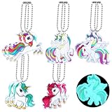 Wishstar 10 Stück Einhorn Reflektor Anhänger,Reflektoren Kinder ，Reflektor Schulranzen...