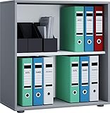 VCM Holzregal stehend | platzsparender Aktenschrank | Maße ca. B. 70 x H. 74 x T. 37 cm | Elegantes...