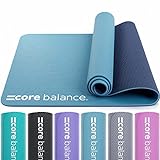Core Balance TPE Yogamatte & Tragegurt, aus 6mm dickem Schaum, rutsch- und reissfest,...