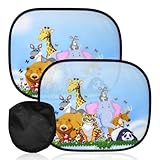 Sonnenschutz Auto Baby, 2 Stück Sonnenblende mit UV Schutz, 44x36cm Autoscheiben Sonnenschutz,...