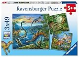 Ravensburger Kinderpuzzle - 09317 Faszination Dinosaurier - Puzzle für Kinder ab 5 Jahren, mit 3x49...