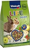 Vitakraft Life Dream, Zwergkaninchen Futter, mit Birne, mit Apfel, mit Hagebutte, unterstützt...