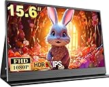 MOMODS Portable Monitor, 15.6 Zoll Tragbarer Mobiler Monitor 1080P FHD IPS FreeSync mit Mini HDMI...