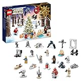 LEGO 75340 Star Wars Adventskalender 2022, 24 Weihnachtsspielzeuge, darunter Minifiguren Gonk Droid,...