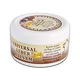 Universal Lederbalsam 250ml mit echtem Bienenwachs zur Pflege und Reinigung von Zaumzeug Sättel...