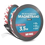 MrMag® Magnetband selbstklebend stark | extra lang | hochwertiges Magnetklebeband mit starkem...