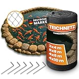 NATURIZ® Teichnetz & Vogelschutznetz robust - 15x15mm feinmaschig - UV & witterungsbeständig -...