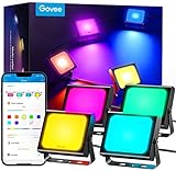 Govee Smart LED Strahler, RGBIC WiFi Outdoor Strahler Funktioniert mit Alexa, 2700-6500K,dimmbares...