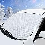 KEELYY Frontscheibenabdeckung Scheibenabdeckung Auto Winter Frostabdeckung Sonnenschutz Auto...