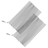 Sewroro Kaminvorhang aus Metall Drahtgeflecht 61X51cm Funkenschutzgitter Kaminzubehör Innenbereich...