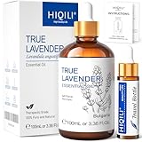 HIQILI Lavendelöl 100ml,100% Reines Natürliches Lavendelöl Ätherisches öl Aromatherapieöl für...