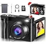 Digitalkamera 4K 50MP Kamera Fotokamera Maxmango Autofokus mit 2.8'' 180° Klappdisplay, 16X...