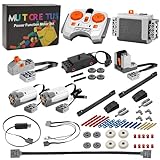 Mutcretus 60-teiliges Motor-Set mit Power-Funktion, Fernbedienung und Akku-Pack für Zug-Set,...