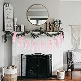 Schleife Dekor Banner Rosa Satin Schleife Girlande Dekorationen für Valentinstag, Muttertag,...