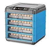 BZZBZZ Intelligenter Eierinkubator Vollautomatischer digitaler großer Inkubator mit Bruteilicht,...
