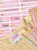 melu kids® Namensaufkleber Set Kinder für Schule Stifte - Kleidung & Gegenstände (70 Sticker) -...