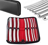 MJW Dilatator-Set Harnröhren-Dilatatoren 8 Hegar-Pins mit Doppelenden 3mm bis 18mm inkl....