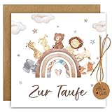 Happirra Taufgeschenke für Mädchen Jungen, Karte Taufe Geldgeschenk Verpackung mit Umschlägen,...