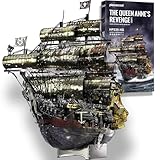 Piececool 3D Puzzle Metall Piratenschiff Queen Anne's Revenge, 3D Metall Puzzle Segelboot...