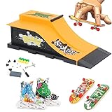 Aolieh Finger Skateboard und Rampe Zubehör Set-Fingerboard Skate Park Spielzeug Set-DIY Finger...