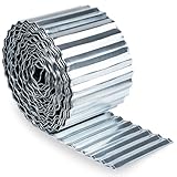 UNIGARDIA Rasenkante Verzinkt 12 m - Beeteinfassung aus Metall 15 cm hoch - Einfache Montage,...